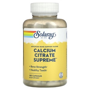 Solaray Calcium Citrate Supreme, 180 Capsules - 1 of 4