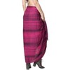 LA LEELA Women's Summer Beach Bikini Wraps Sarong Coverup Wrap Skirt Bathing suit Swimwear Swimsuit Coverup for Women One Size Pink, Tie Dye Design - 3 of 4