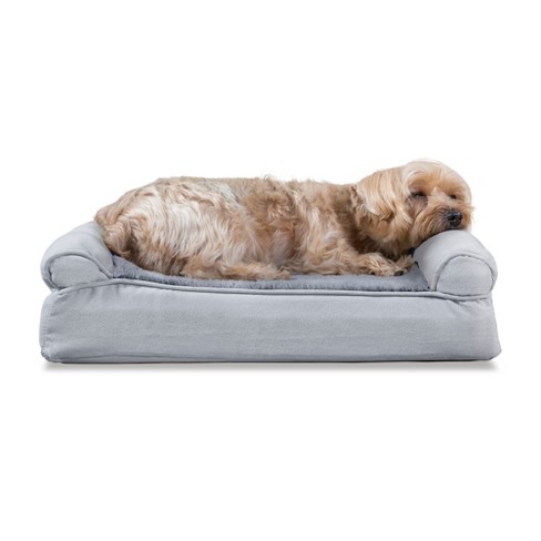 Furhaven Plush & Suede Memory Top Sofa Pet Bed For Dogs & Cats : Target