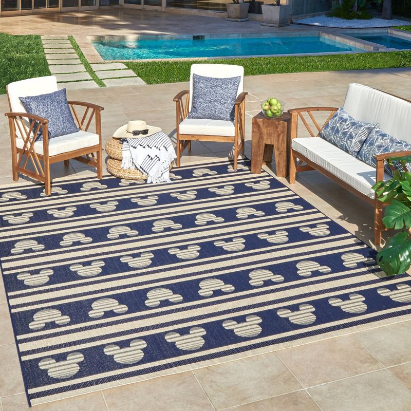Mickey Mouse Stripes Outdoor Rug, 3 of 7