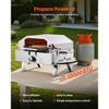 VEVOR Outdoor Pizza Oven,13 in Gas Fired Pizza-Maker, with Thickened Cordierite Pizza-Stone, and Built-in Thermometer, Pizza or Grill Two Modes,Silver - 4 of 4