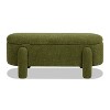 NicBex 43 Inch Ottoman Bench with 3 Storage Compartments Modern Boucle Bench, End of Bed Footrest for Living Room, Bedroom, Entryway - 3 of 4