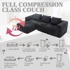 CAVINAS Modern Modular L-Shaped Sofa with Chaise Longue, 98.42-inch Loveseat Sofa with Small Side Pockets, Couches for Living Room - 4 of 4