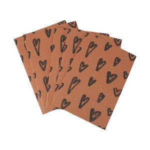 Unique Bargains Gift Wrap Paper Yellow Kraft 27.56"x19.69" 5 Pcs - 1 of 4