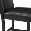 NicBex Dining Table Set for 4 Counter Height Faux Marble Tabletop with 4 Upholstered Chairs for Dining Room - 3 of 4
