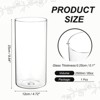 Unique Bargains Glass Bouquet Floating Candle Decorative Cylinder Vase Clear - 2 of 4