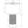 Monarch Specialties Lighting 24inchH Table Lamp Black Resin Ivory / Cream Shade Contemporary - 4 of 4