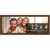 PosterPalooza | Panoramic Simple Brown Picture Frame - UV Acrylic, Foam Board Backing, Hanging Hardware - 2 of 4