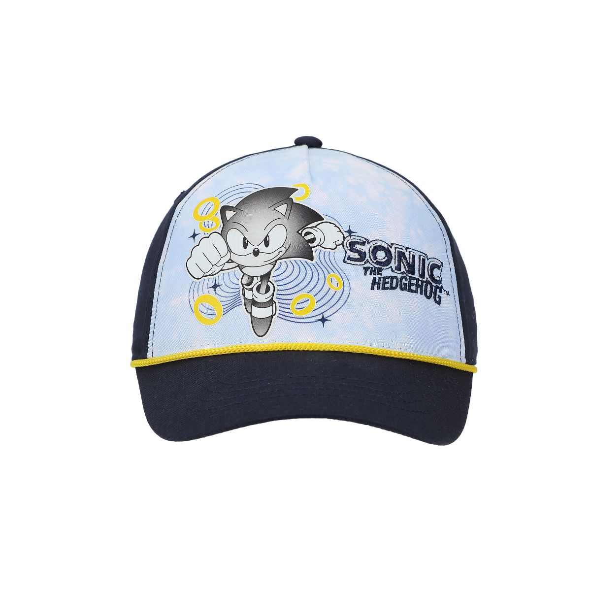 Sonic The Hedgehog Gold Rings Youth Navy Traditional Adjustable Hat - thumbnail 2