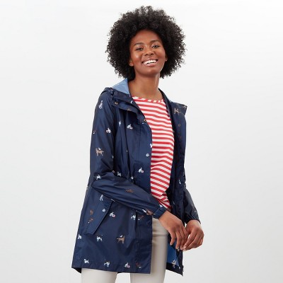 New Womens All Over Star Print Waterproof Mac Jacket Raincoat 18-24 