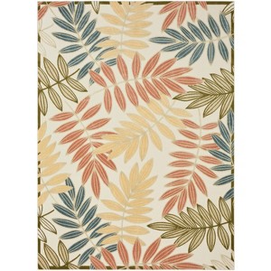 Nourison Aloha Floral Leaf Flatweave Indoor/Outdoor Area Rug - 1 of 4