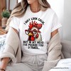 Pecking Chicken T-Shirt, Red Glasses and Bow White Tee for Sassy Women| OrnamentallyYou - 4 of 4