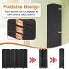 FDW Round Top Woven Room Divider  4/6-Panel Foldable Partition Screen  for Home Office - 4 of 4