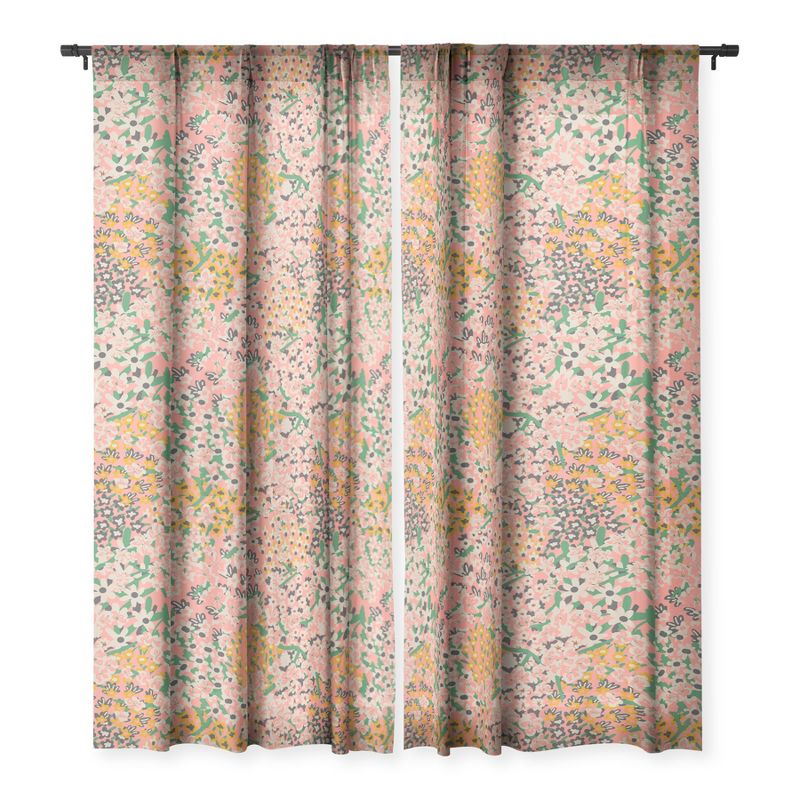 Holli Zollinger Bengal Maya Floral Single Panel Sheer Window Curtain - Deny Designs, 3 of 7