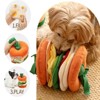 Bencmate Pet Toy Ball For Dogs, Enrichment Interactive Dog Toys For Boredom, Toys To Keep Them Busy, Hamburger, Multicolored(6.7"*6.7"*6.7") - 4 of 4