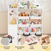 Kids Toy Storage Organizer with 8 Removable Toy Bins, Bookshelf & 2 Storage Cubbies – Playroom, Bedroom & Classroom Organization, White - 4 of 4