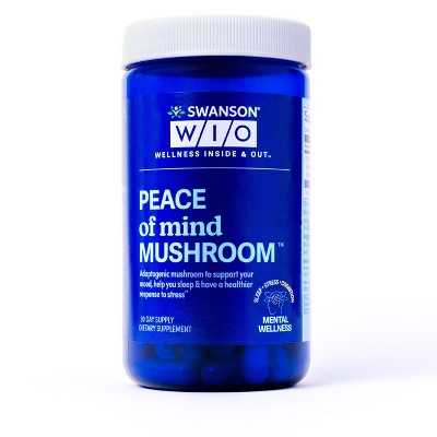 Swanson W/I/O PEACE of mind MUSHROOM - 60 count.