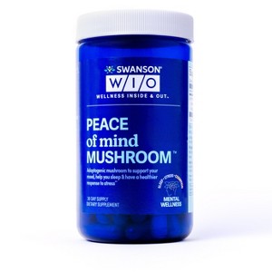 Swanson W/I/O PEACE of mind MUSHROOM - 60 count. - 1 of 4