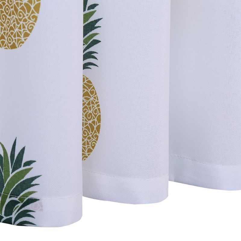 Whizmax Pineapple Tier Curtains 24 Inches Length for Kitchen Bathroom Window, 2 of 6