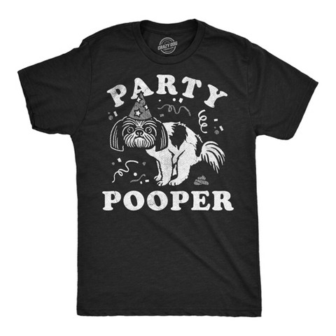 Мужские футболки Crazy Dog T-Shirts, Inc. Mens Funny T Shirts party bummer Dog Sarcastic Graphic Novelty Tee for Men - Crazy Dog Men's T Shirt For Dog Lovers Black S