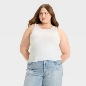 Women's Ribbed Tank Top - Universal Thread™ - 1 of 3
