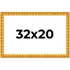 PosterPalooza | 32x20 Bamboo Picture Frame, UV Acrylic, 4 Finishes - Brown, Black, Gold, and Natural - 2 of 4