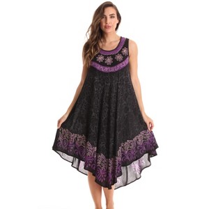 Riviera Sun Tie Dye Summer Dress - Beach Cover Up - 1 of 3