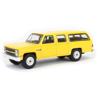 1/64 1987 Chevrolet Suburban K20 Custom Deluxe Yellow Blue Collar 13 35280-D