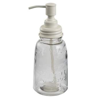 Mason Jar Soap Dispenser White