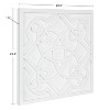 Kate & Laurel All Things Decor 24"x24" Mercader Wall Art Plaque White - 2 of 4