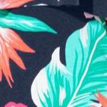navy tropical floral