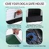 FDW 28/32/39 Inch Spacious Plastic Dog House Dog Kennel with Ventilated Roof Removable Tray - 4 of 4