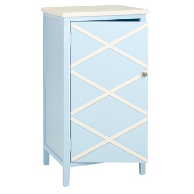 Zara Storage Cabinet Light Blue - Safavieh , Blue White