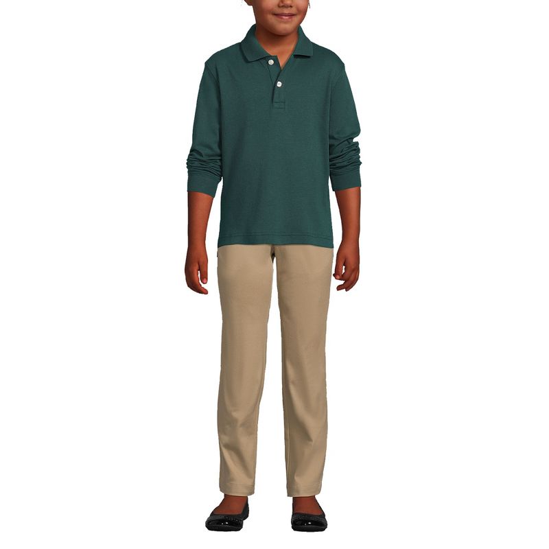 Lands' End Kids Short Sleeve Interlock Polo Shirt, 3 of 5