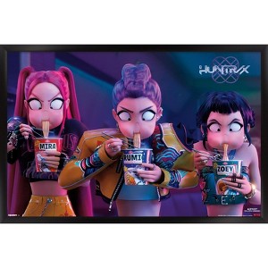 Trends International Netflix KPop Demon Hunters (2025) - Huntrix Noodles Framed Wall Poster Prints - 1 of 4