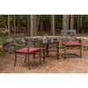 Casual Cushion Solid Sunbrella Fabric 2-Piece Indoor/Outdoor Seat Pad Cushion - 2 of 4