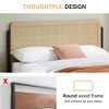 Full Size Platform Bed Frame, Rattan Metal Bed Frame with Headboard and Footboard, Mattress Foundation with Under Bed Storage - 4 of 4