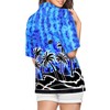 LA LEELA Button Down Shirt for Women Summer Beach Blouse Shirt Coverup Luau Blouse Short Sleeve Vacation Button Up Shirts Hawaiian T Shirt - 4 of 4