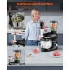 VEVOR 3-in-1 Multifunctional Stand Mixer, 6QT Stainless Steel Bowl, 660W 6+P Speeds Tilt-head Food Mixer, Black - 3 of 4
