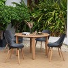 Amazonia 5pc Eucalyptus Round Lovegood Outdoor Patio Dining Set - image 2 of 4