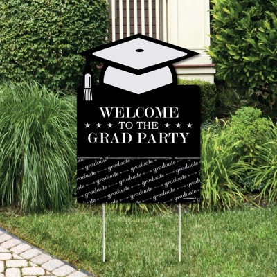 Big Dot of Happiness Graduation Cheers - Party Decorations - Graduation Party Welcome Yard Sign