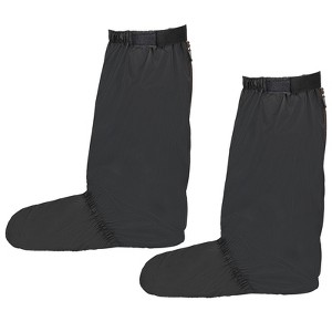Unique Bargains Waterproof Outdoor Protective Zipper Rain Snow Boot Shoe Gaiters 1 Pair Black - 1 of 4