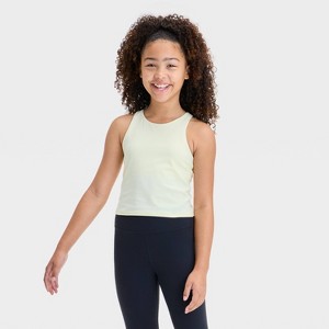 Girls' Strappy Crop Tank Top - All In Motion™ - 1 of 3