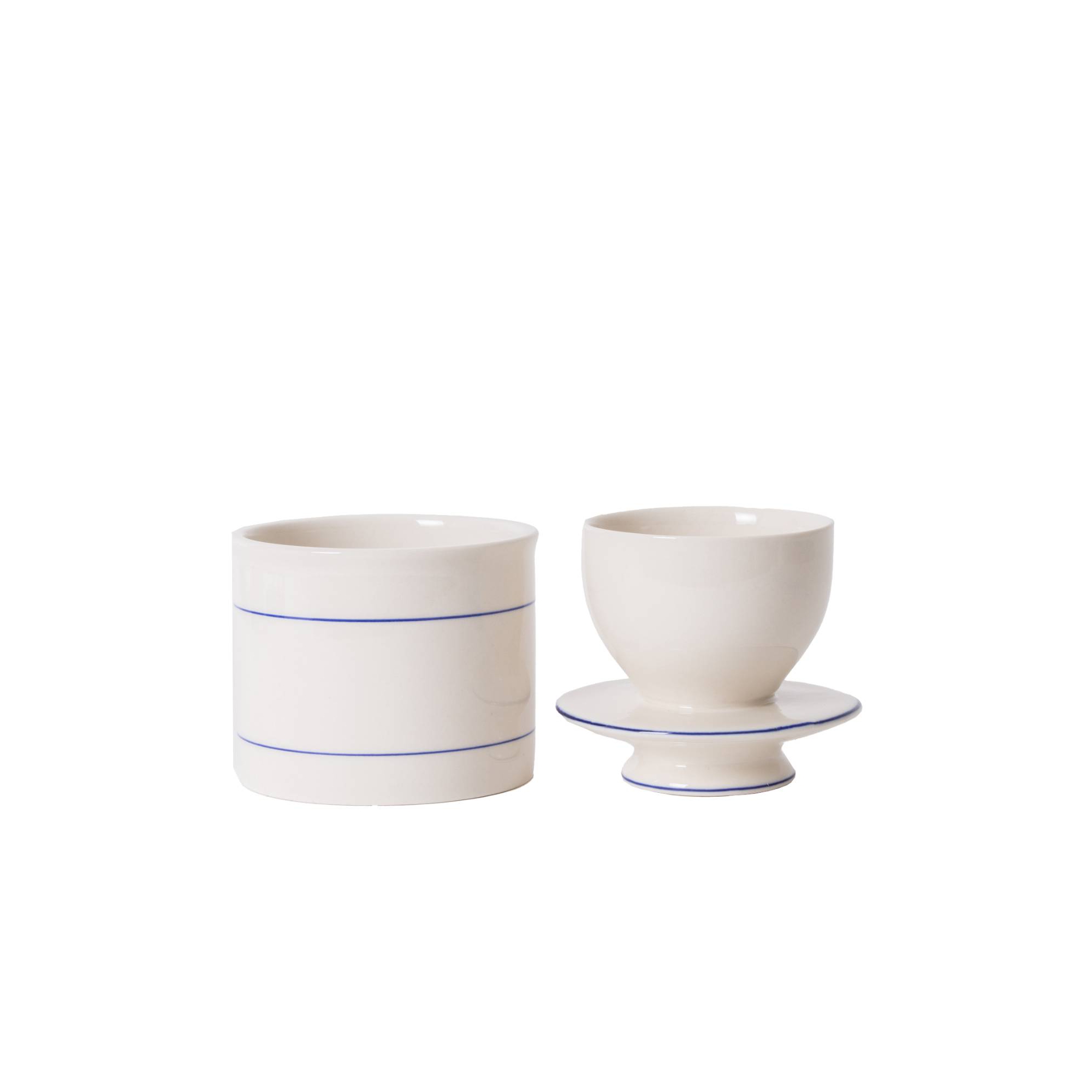 Lehman's Ancient Style Butter Crock, Traditional Stoneware Butter Keeper for Storing Fresh Soft Spreadable Butter, Classic Design, Airtight Seal