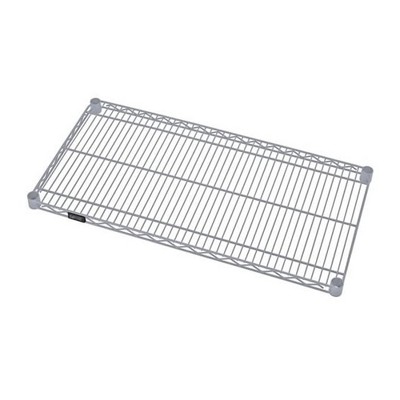 Quantum Storage Systems Wire Shelf, 48"W X 14"D, 600 - 800 Lb. Capacity, Gray Epoxy Antimicrobial Finish, Nsf