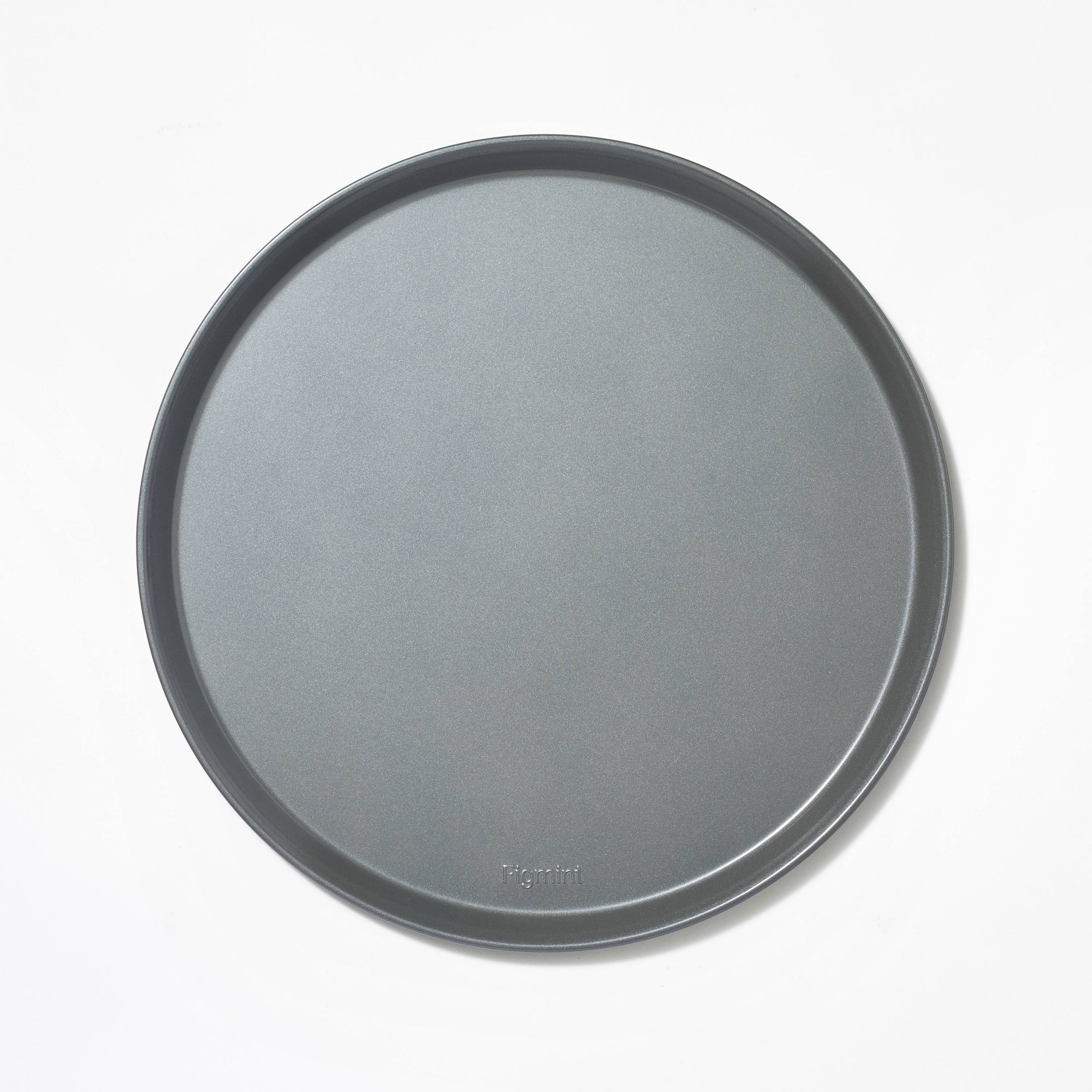 14" Nonstick Aluminized Steel Pizza Pan Gray - Figmint™