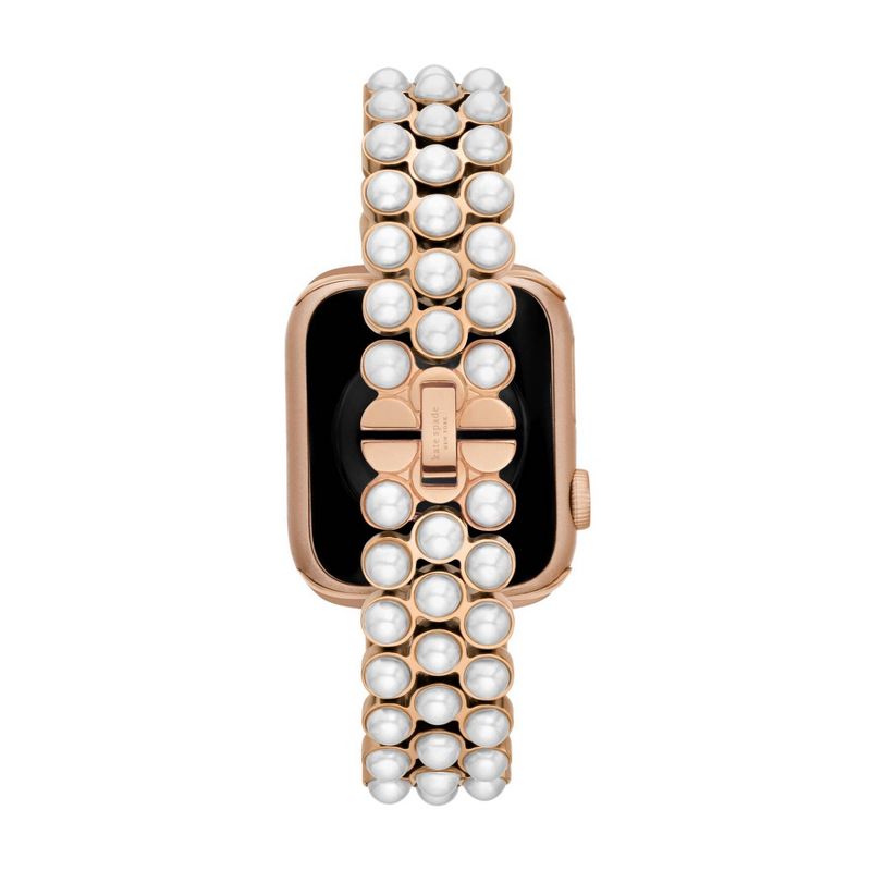 Kate Spade New York Apple Watch Rose Gold and White Faux Pearls Bracelet - 38/40mm, 6 of 9