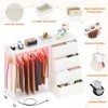 Aheaplus Dressers with Clothes Rack, Charging Station and Led Light, 4 Drawers Dresser for Bedroom - 3 of 4