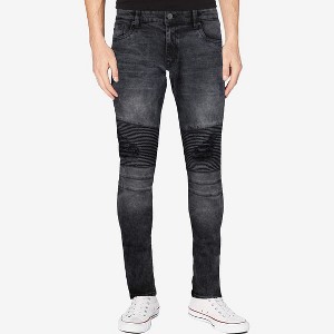 RAW X Men's Slim Fit Moto Detail Stretch Jeans - 1 of 4