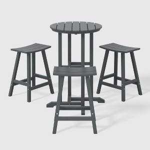 WestinTrends Malibu All Weather Hdpe Outdoor Patio Counter Height Bistro Set (4-Piece) - 1 of 4